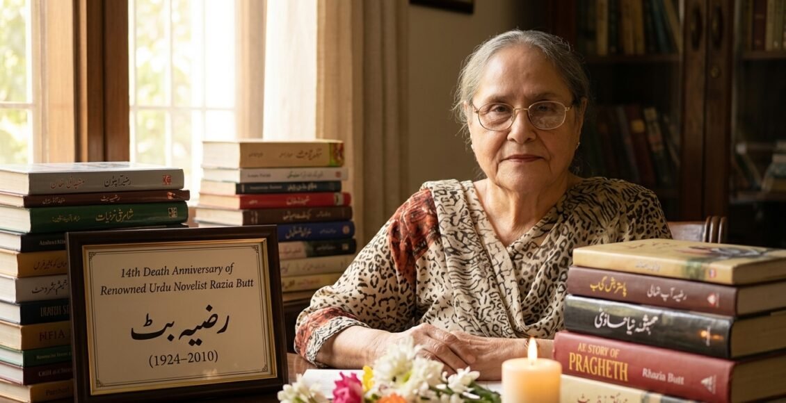 معروف ناول نگار رضیہ بٹ کی 14ویں برسی(کل) منائی جائے گی