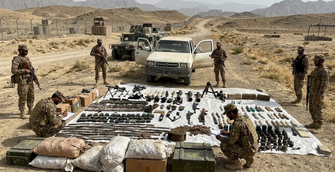 سکیورٹی فورسز نے افغانستان سے اسلحہ سمگلنگ کی کوشش ناکام بنا دی