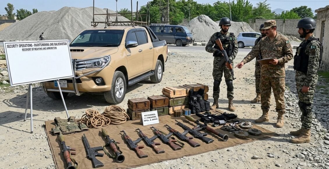 سکیورٹی فورسز کی پختونخوا اور بلوچستان میں کارروائیاں، 11 دہشتگرد ہلاک،اسلحہ و گولہ بارود برآمد