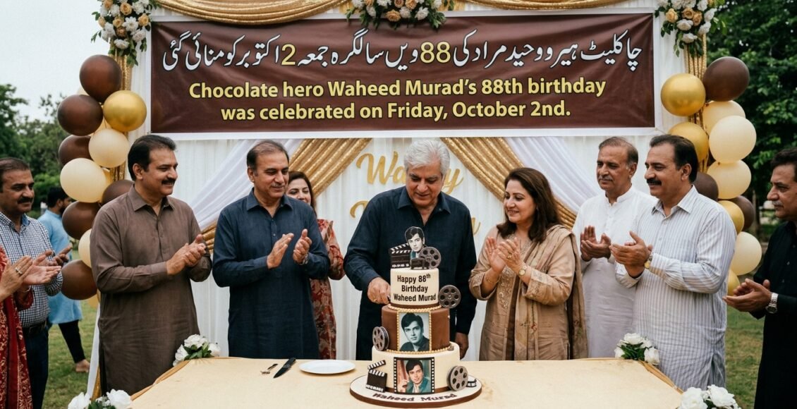 چاکلیٹی ہیرو وحید مراد کا88واں یوم پیدائش 2اکتوبر جمعہ کو منایاگیا